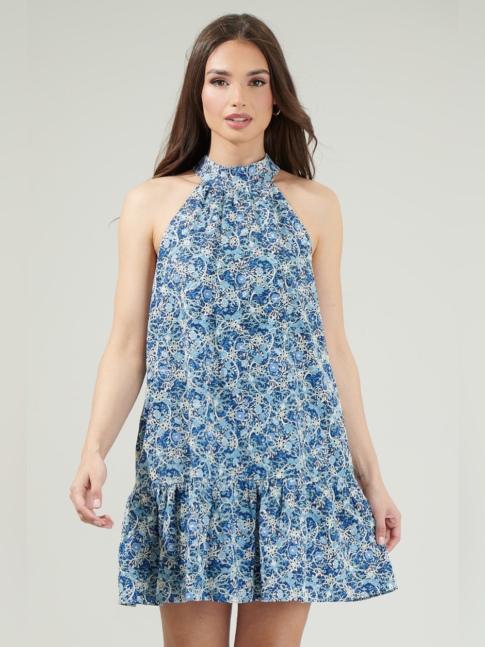 Sugarlips Laly Embroidered Mini Ruffle Dress – Size Small – NWT